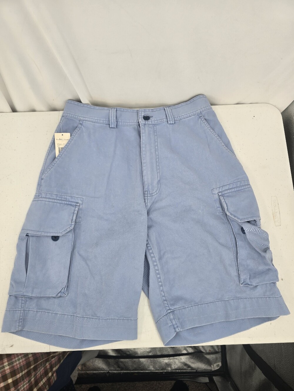 NWT Vintage Polo Ralph Lauren The Gellar Fatigue Shorts Cargo Blue Men's Size 31